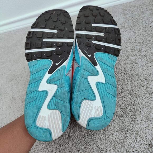 Nike Air Max Women's Size 8.5 Blue Gray Orange Running Shoes Sneakers CD5432-008 - Picture 6 of 7